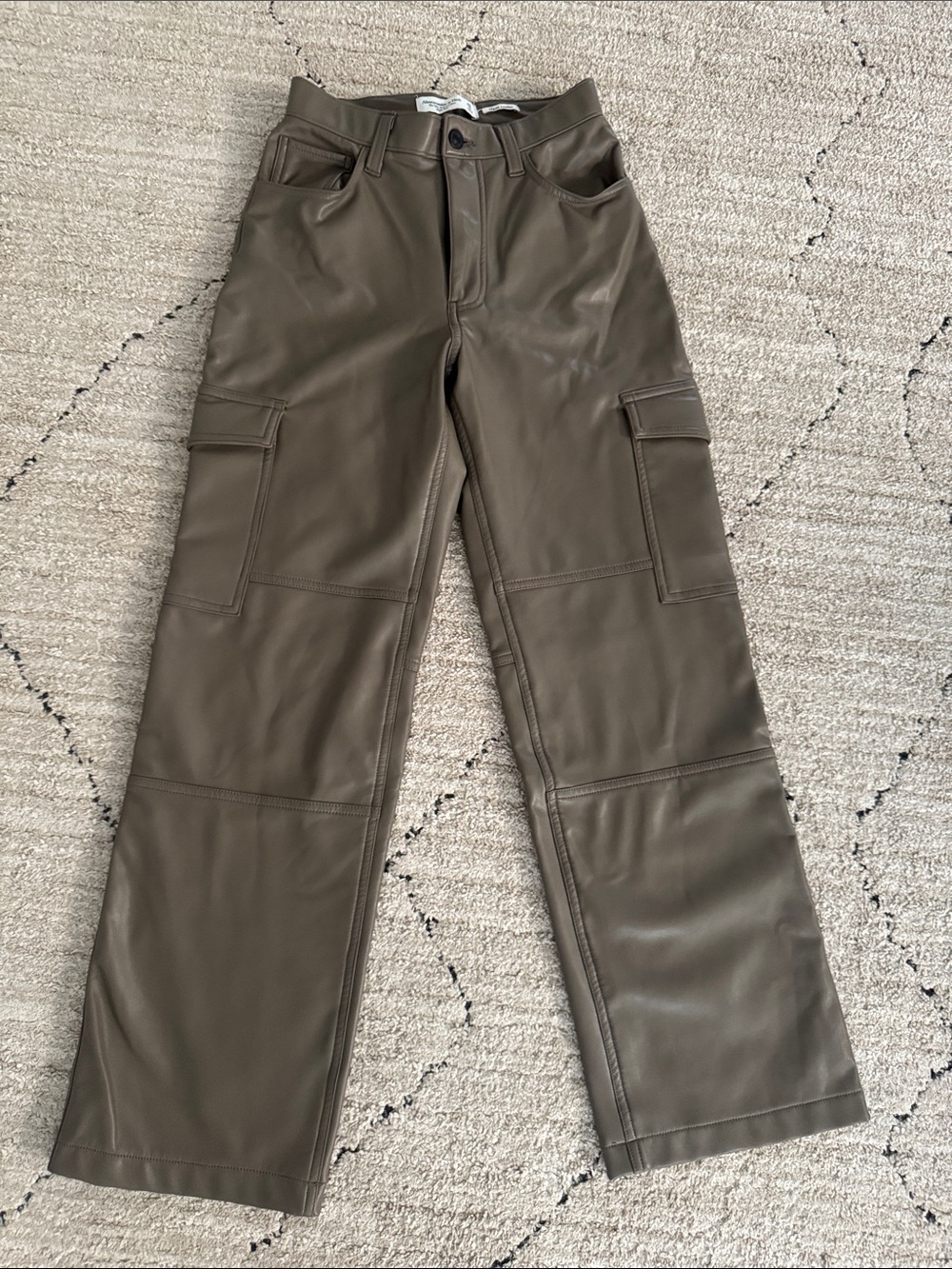 Abercrombie and fitch vegan leather pants size 25